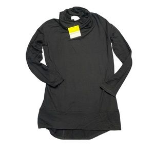 Liz Claiborne Weekend Black Cowlneck Tunic